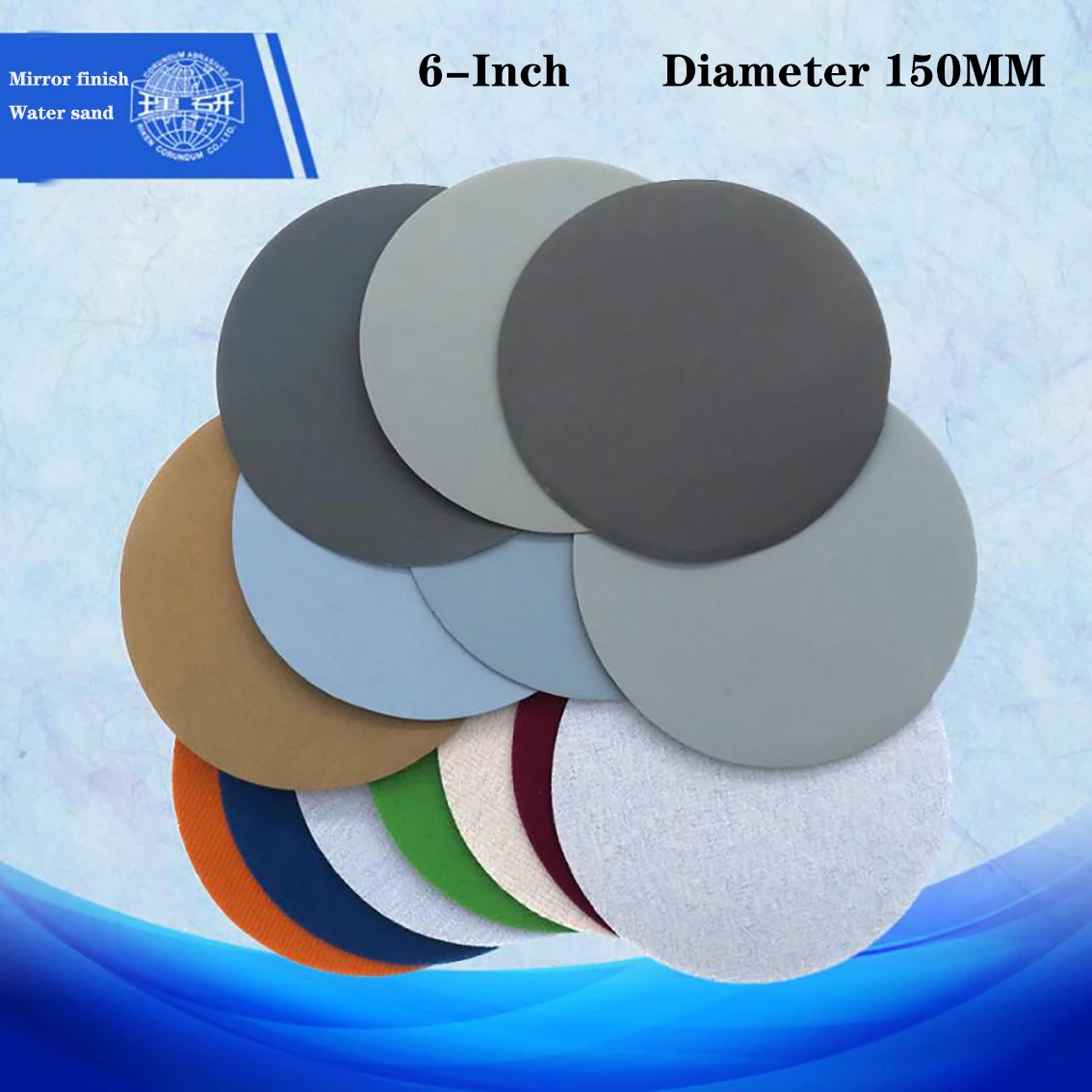 1-50PCS RIKEN 6 Inch Sandpaper Wet Dry Sanding Disc 150mm Hook and Loop 1500/2000~10000 Grits for Grinder Sanding Polishing