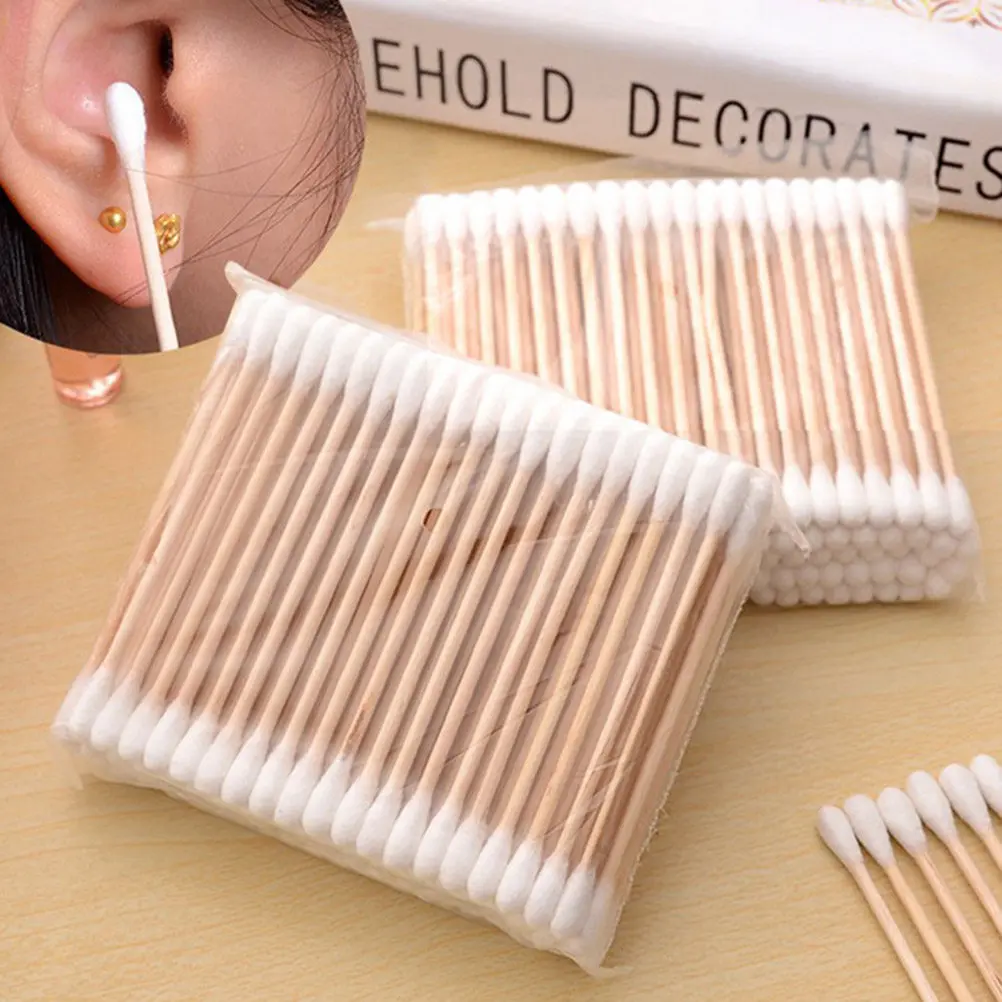 5 Pack Cotton Swabs for Hygiene Ear Cleaning Sticks Buds Cleansing Double-ended