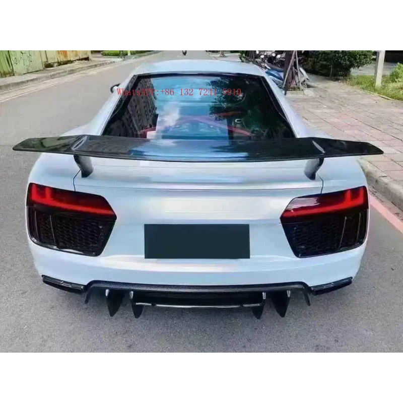 Carbon Fiber V-Style Rear Spoiler GT Carbon Fiber Airplane Wing Modification