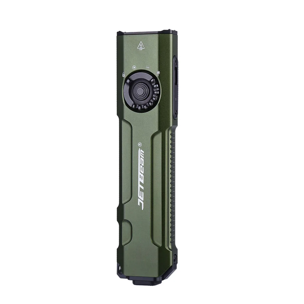 JETBeam E26 3-in-1 SST40 2000LM LED EDC Flashlight UV Detection Light Green Laser With Battery Survival Tool For Outdoor Camping