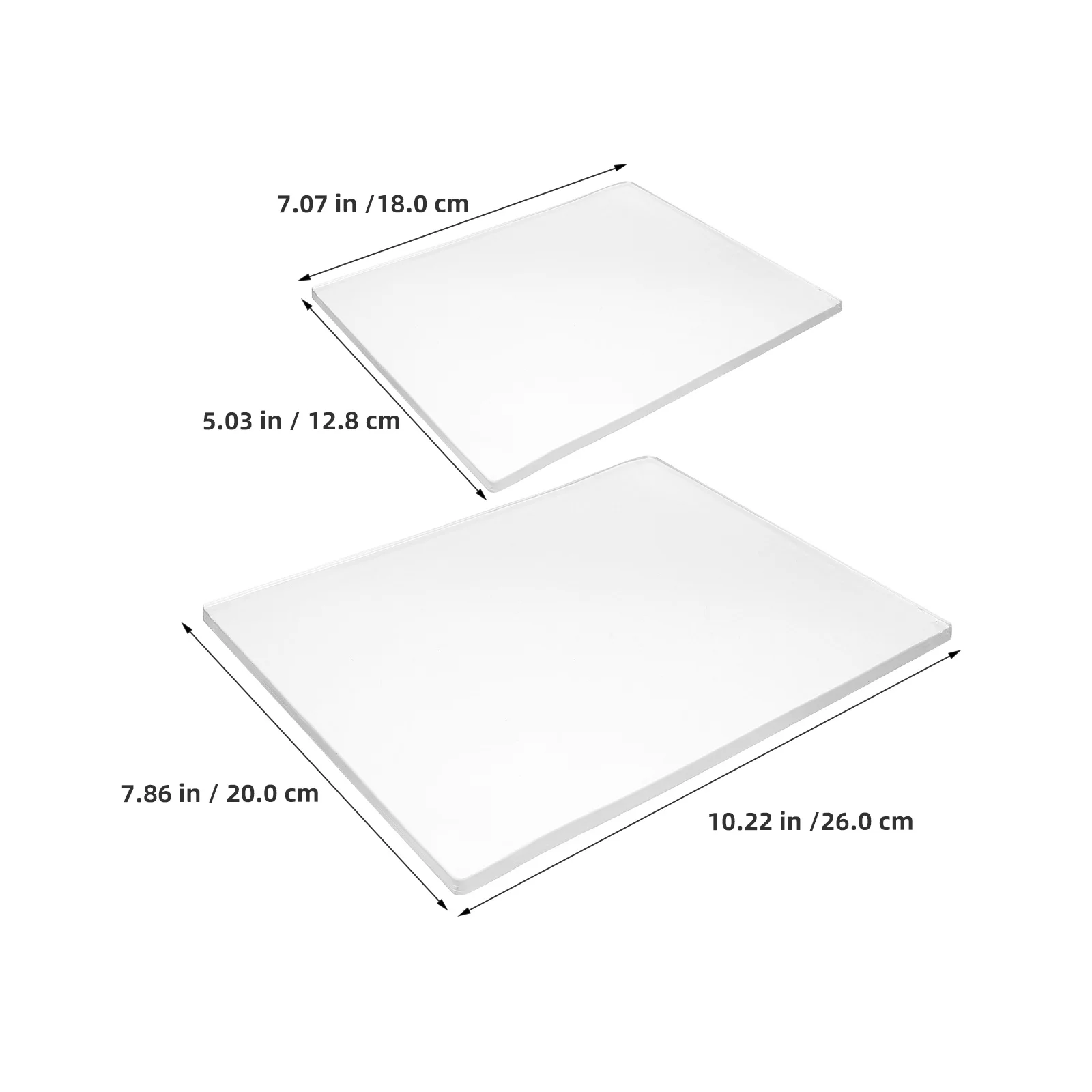 Plaques d'impression en Gel réutilisables A4 A5, 2 pièces, monoprint souple pour projets artistiques de bricolage, fabrication de cartes, presse Gelli