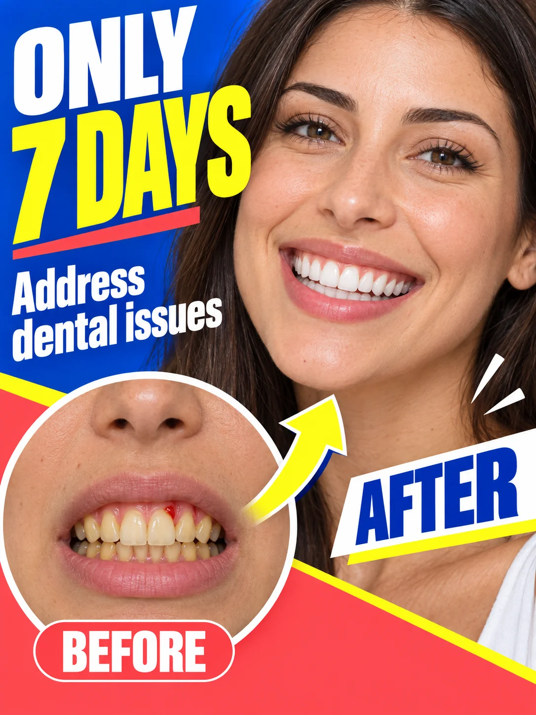 Teeth Cleansing Foam for Mature Gums Uneven Gumline Care and Radiant Smile