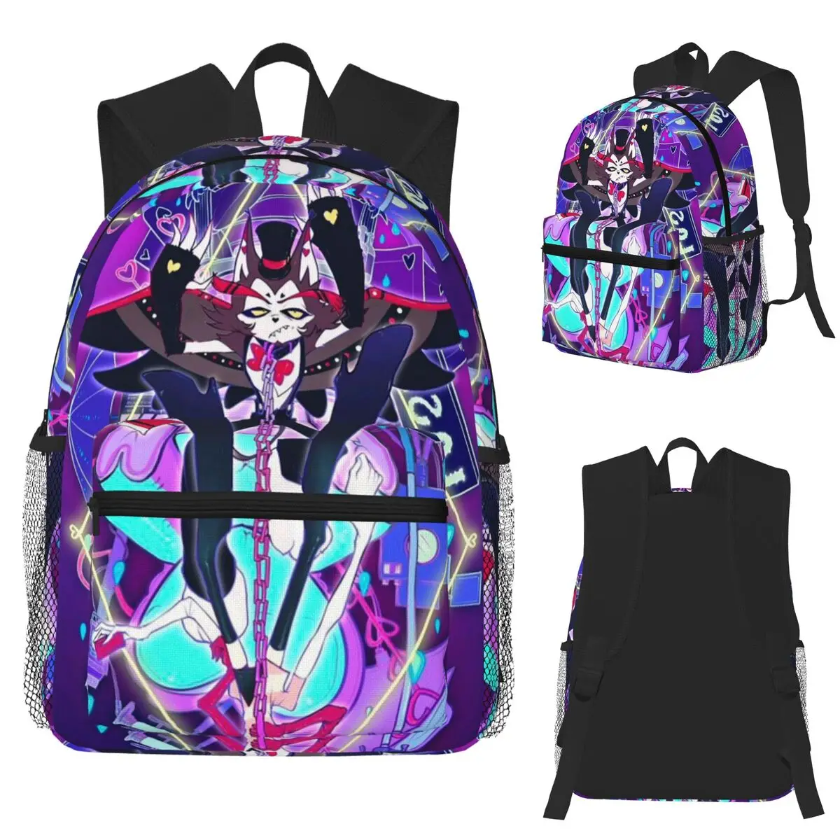 

Hazbins Husk Student Backpack School Bag Hiking Travel Daypack for Boys Girls Fashion Bookbag Shoulder Bags