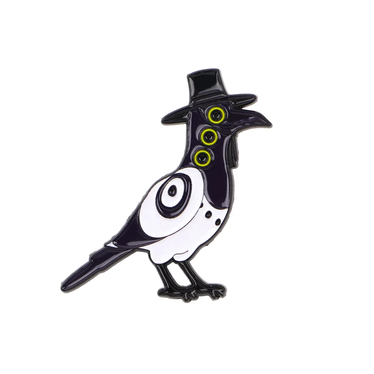 Feliz gato azul esmalte pino fantasia caçador equipe broches mulher homens mochila acessórios sacos crachá lapela jóias presente para crianças