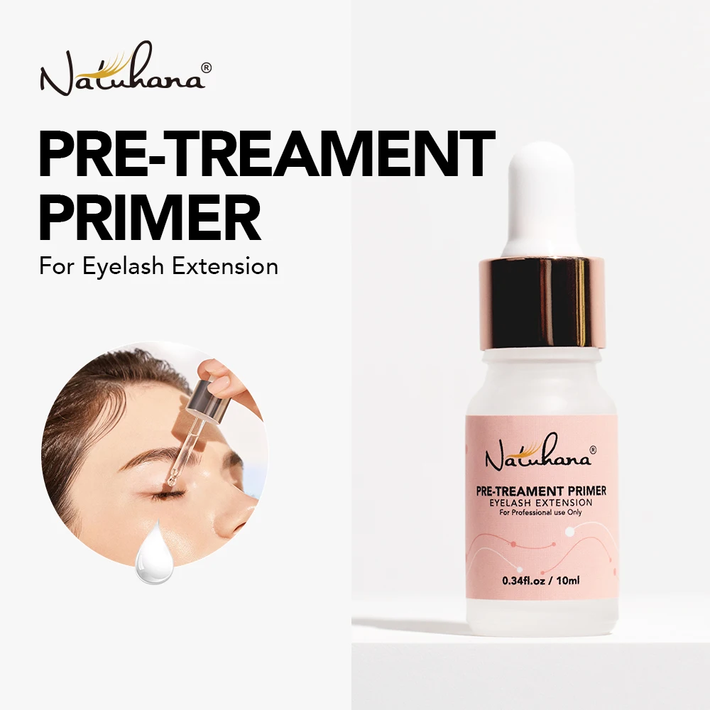 NATUHANA Nuovo Ciglia Rivestimento In Vetro Eye Lash Impermeabile Individuale Ciglia Finte Sigillante Protettivo Rivestimento Colla bianca Strumenti di Trucco