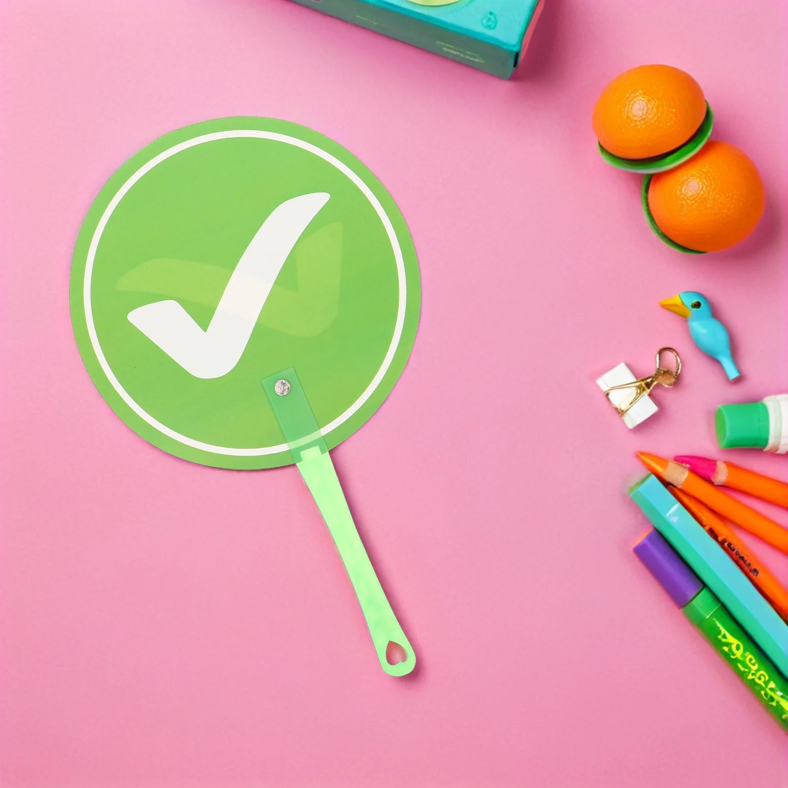 

4Pcs Interactive Reusable Answer Paddle - Portable Dual-Sided Voting Board for School Classroom Teaching Events Group