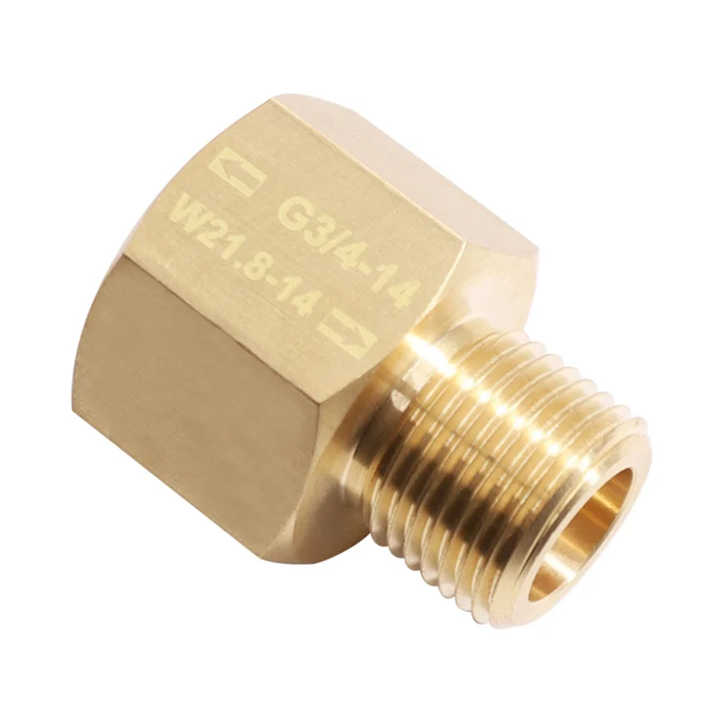 AB43-CO2 소다 실린더 스트림 소다 실린더 어댑터 밸브 매치 Quooker 큐브 탱크 여성 G3/4 남성 W21.8