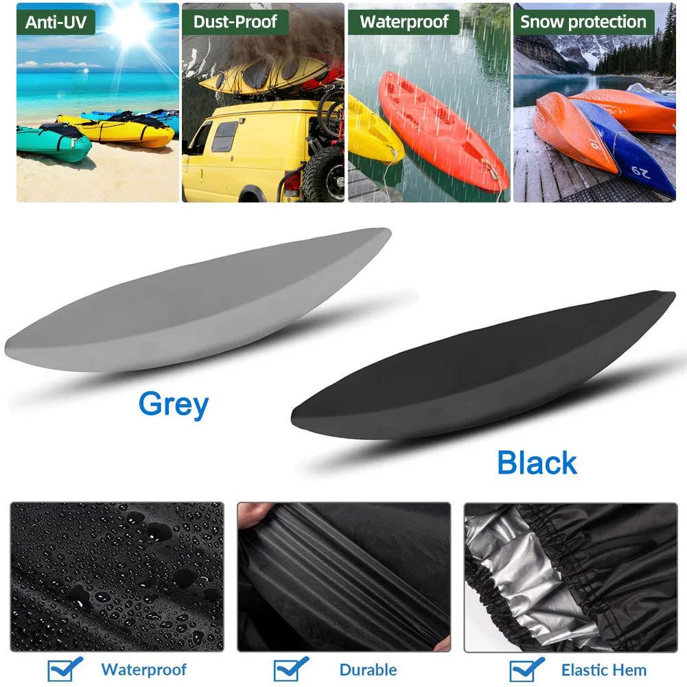 Professional Universal Kayak Cover Canoe Boat Waterproof UV Rain Resistant Dust Cover Shield Kayak Boat Canoe Storage Cover