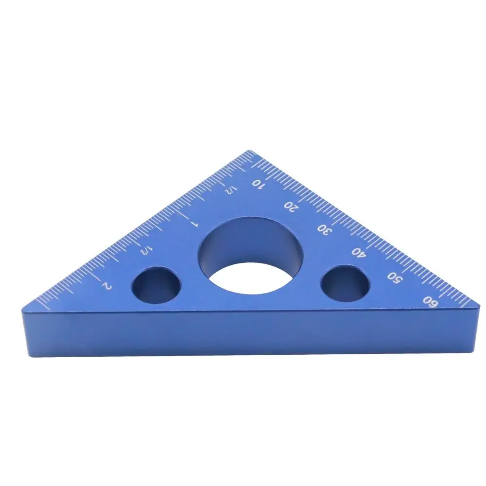 Aluminum Right Angle Ruler Metric Scales Imperial Scales Triangle Ruler Measuring Tool Precision Thickened Height Ruler