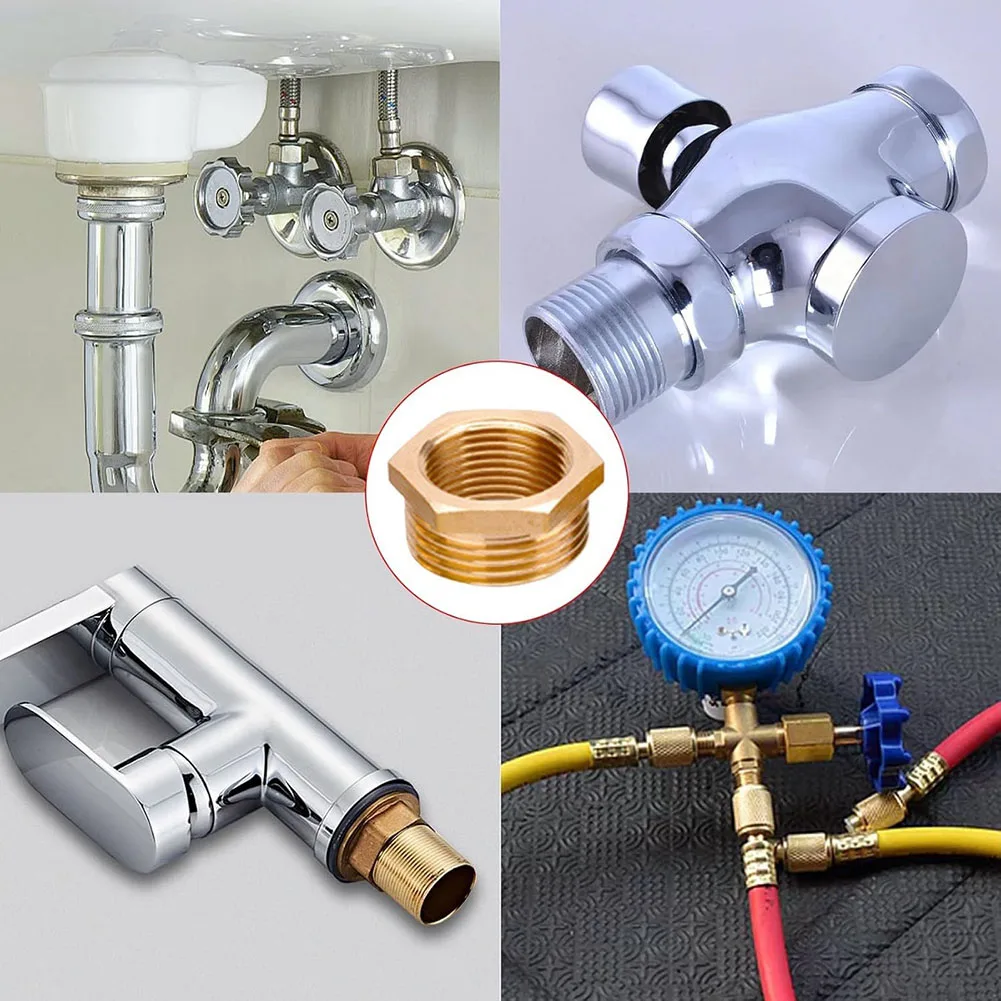 Pipe Installation G3 4 X G1 Brass Reducer Adapter Brass Reducer Adapter Fitting Pipe Fitting 1 Inch To 3 4 Inch Reducer