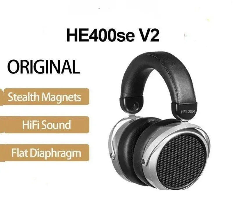 

Original HIFIMAN HE400se V1/ V2 Stealth Magnets Version Headphones 32ohm Over-Ear Open-Back Full-Size Wired Headsets In Stock