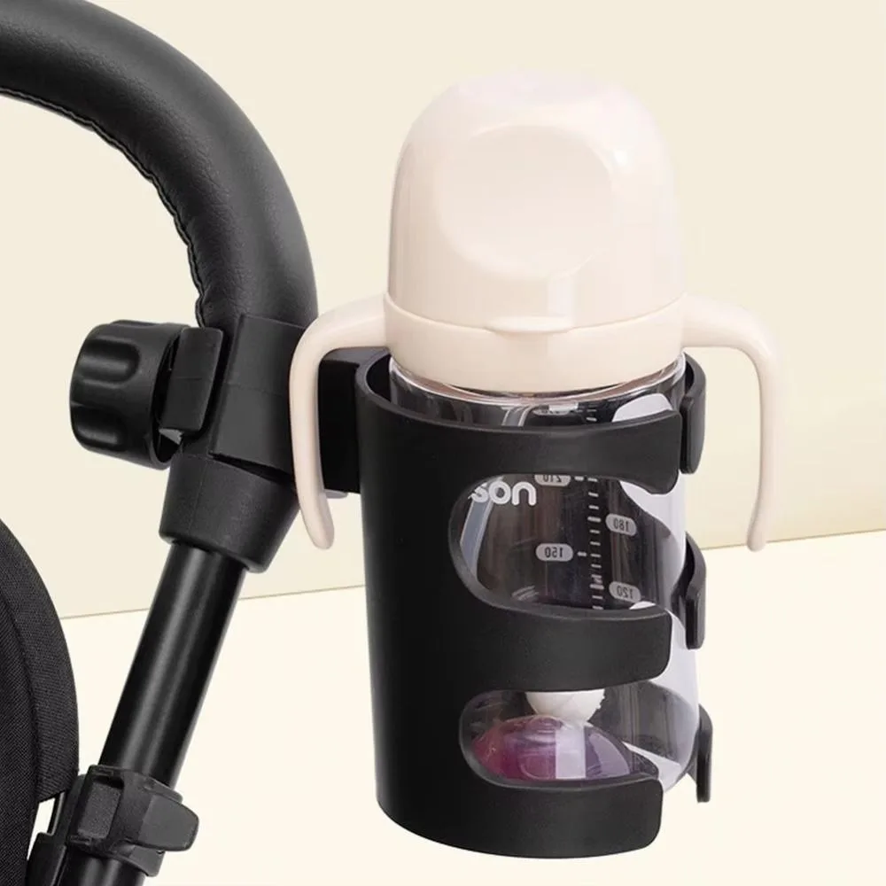 360° Rotatable Baby Stroller Cup Rack Anti-Slip Tool-Free Install Bicycle Kettle Holder Non Perforated Convenient