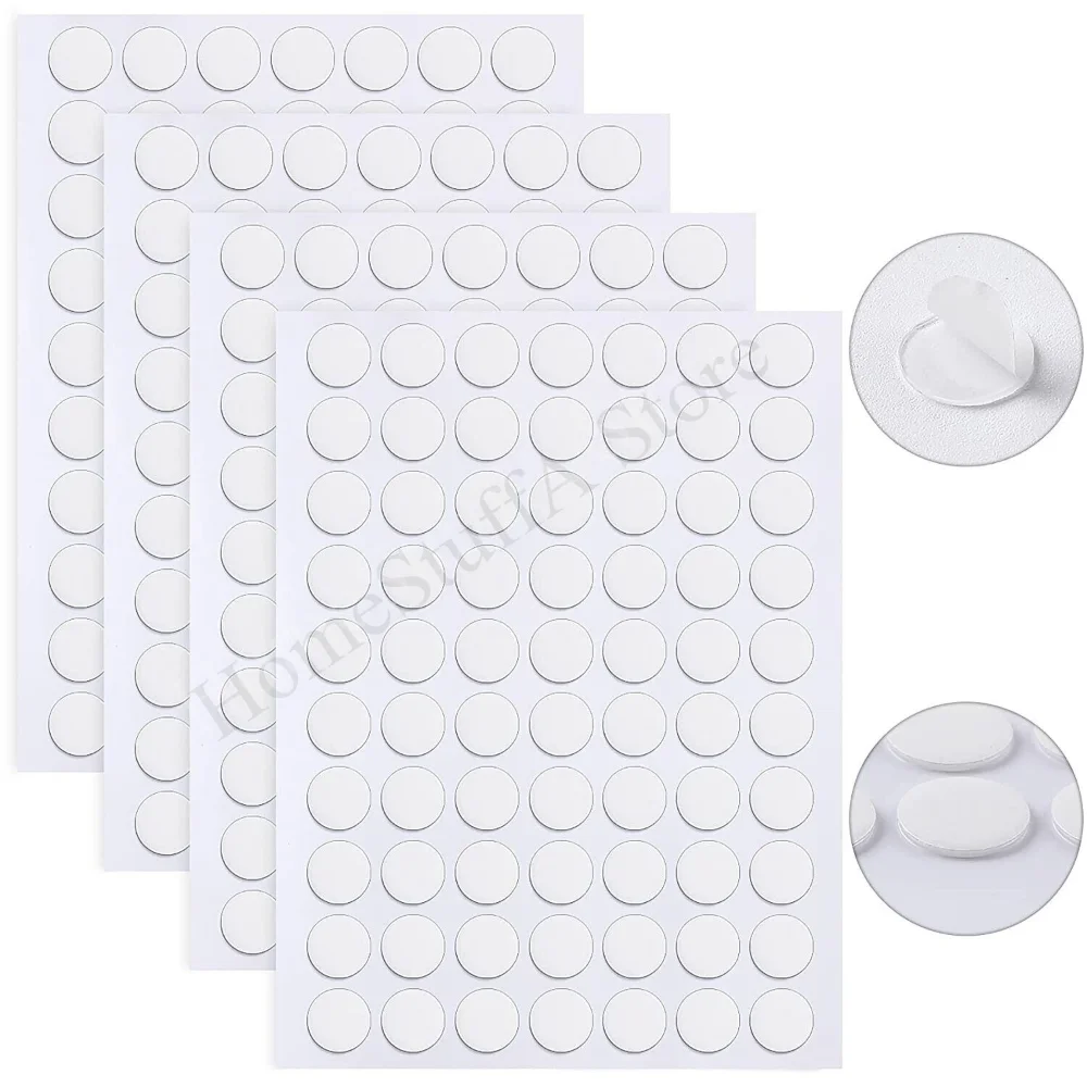 

50 dot 1/1.5/2cm Adhesive Double Sided Tape Stickers Removable Round Sticky Tack No Trace Small Stickers for Festival Decoration