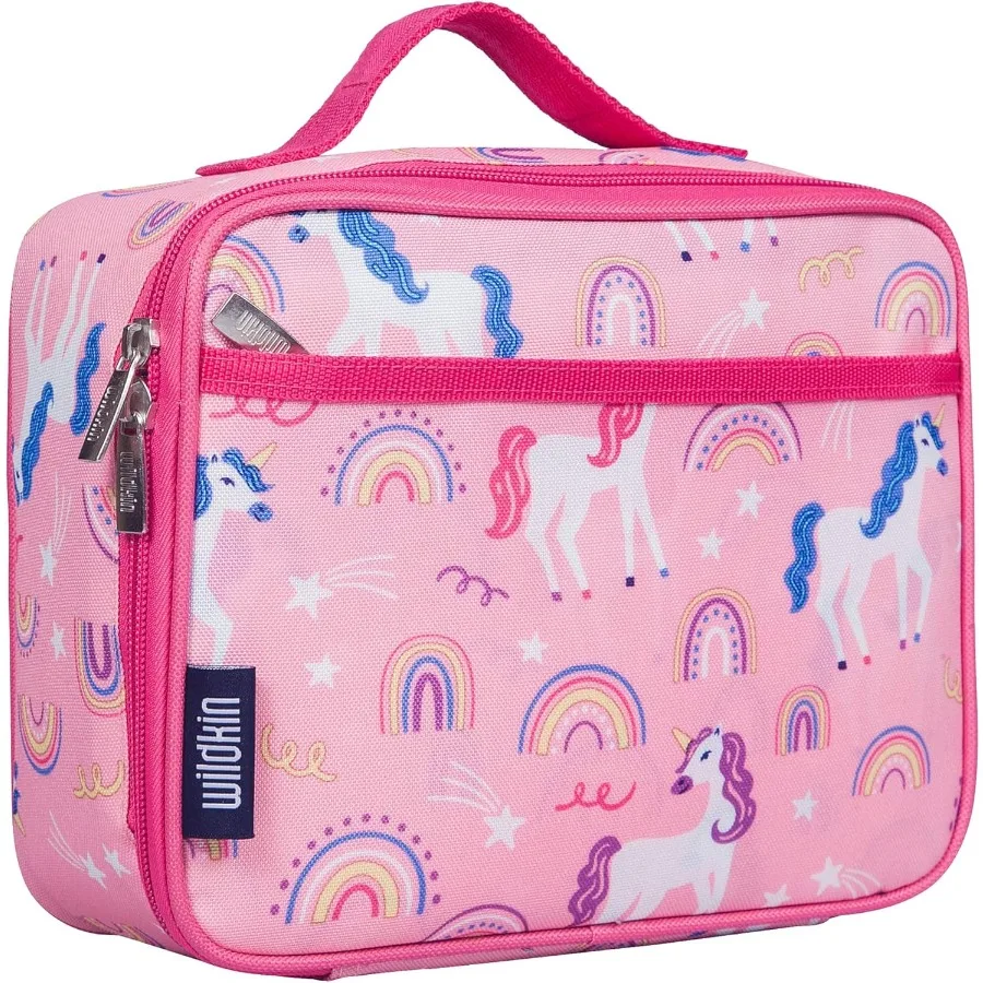 

Insulated Lunch Box Durable and Reusable for School Travel Rainbow Unicorn