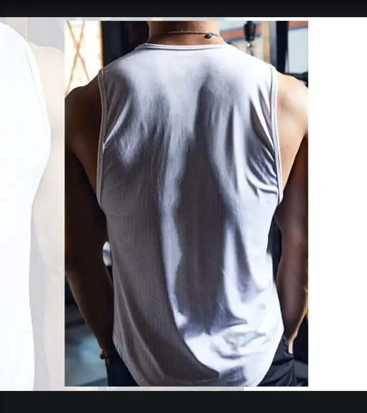 Street Fitness Tanktop Herren Ärmelloses Trainingsshirt Outdoor Fitness Gym Park T-Shirt – Detail 3