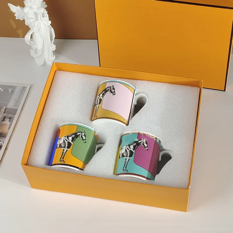 Ceramic 300ml Mug Large Capacity Water Cup for Home Daily Use Stylish Coffee Tea Cup Durable Tableware for Office Kitchen