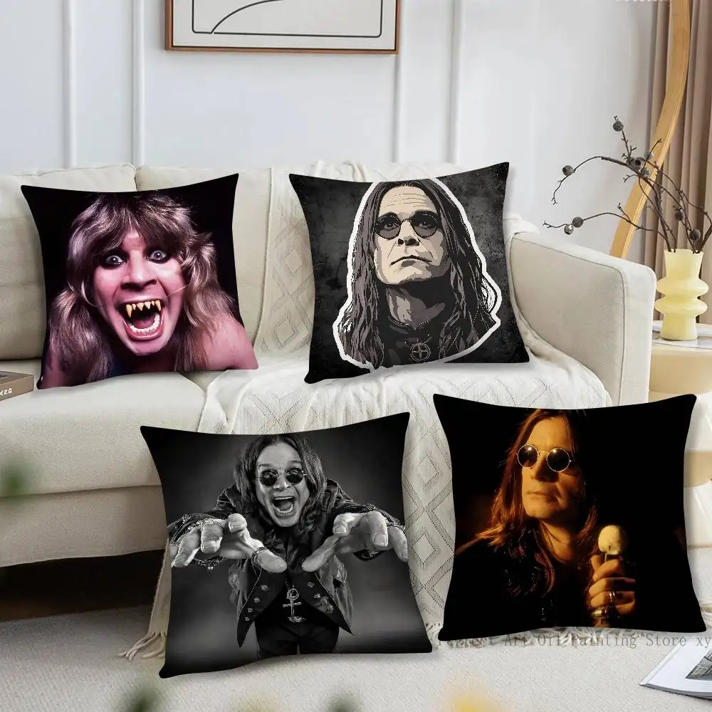 1pc Rest Prince Of Darkness O-Ozzy Osbourne Pillow Case Fashion Square Pillowcase Bedroom Sofa Room Ins Decoration Leisure