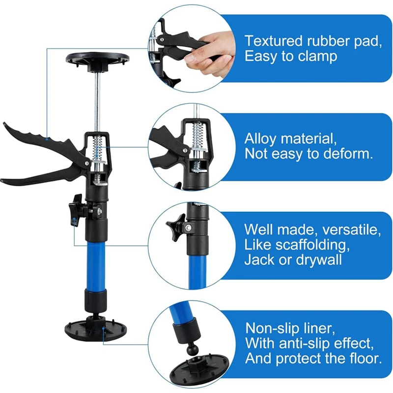 Cabinet Jack Support Pole,19-45In Adjustable Telescopic Support Rod,Maximum Load 40Kg, Cabinet Support Pole