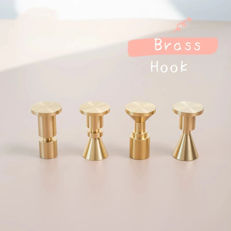 4pcs/lot Solid Brass Hook Wall Clothes Rack Cloth Hook Wall Hook Robe Hook for Bathroom Accessory Hanger for Hanging