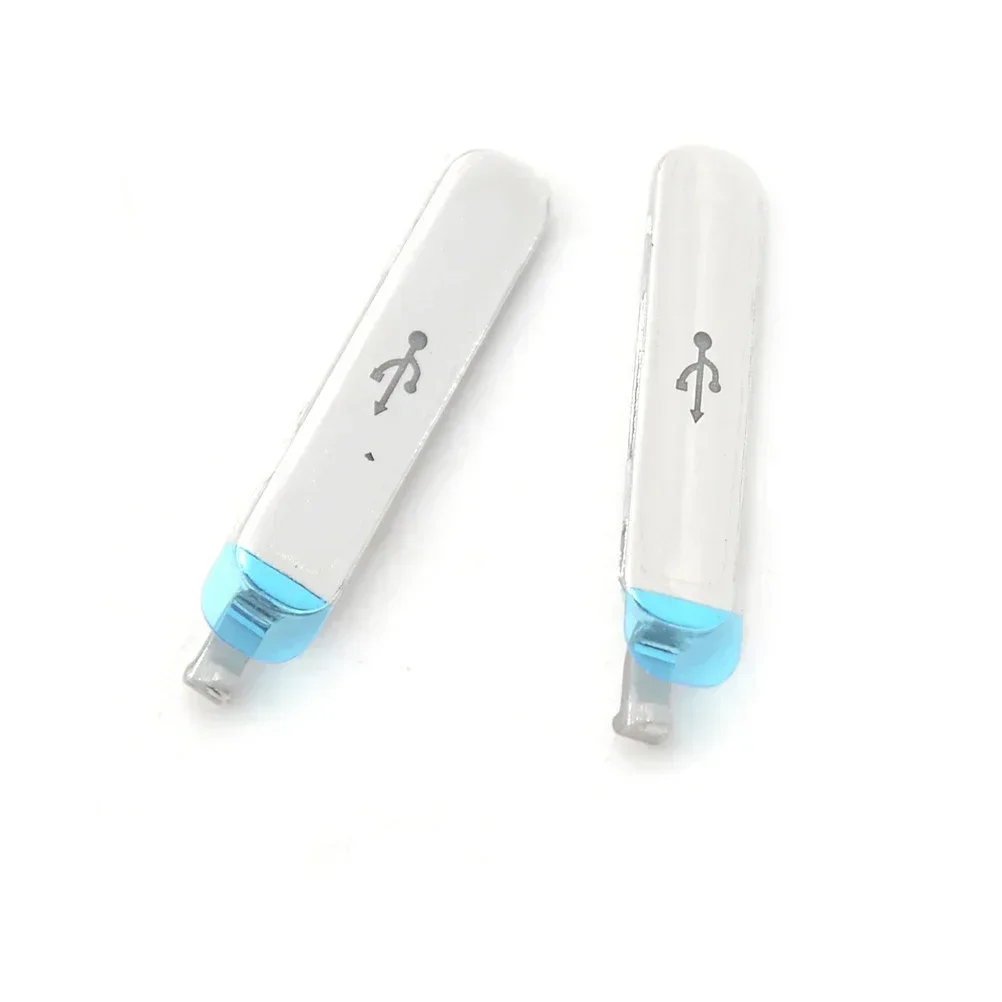 2pcs/LOT Ori Charging Port Dust Plug USB Cover Door For Samsung Galaxy S5 SV G900 G9005 G900A G900T Housing Phone Parts