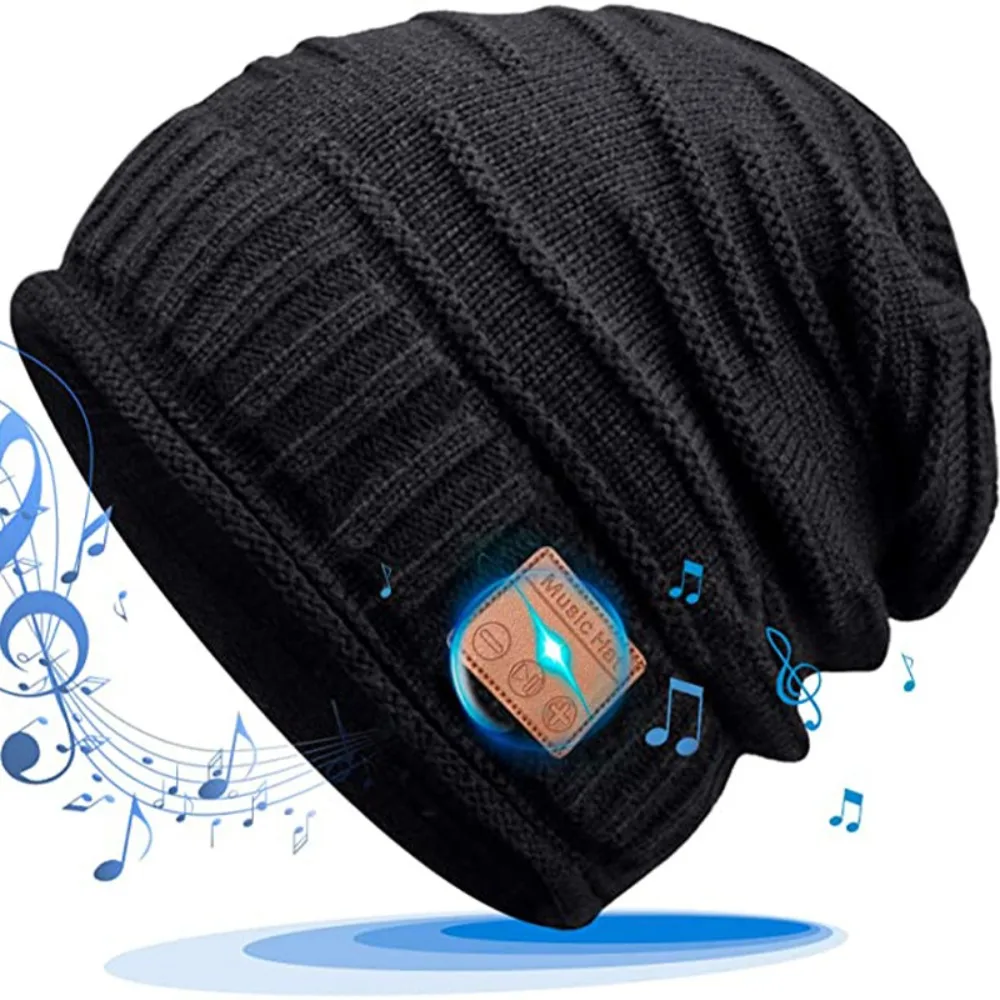 

Новые Bluetooth-шапки: вязаные, теплые, модные, с функцией прослушивания музыки, с плюшевой подкладкой, для осени и зимы