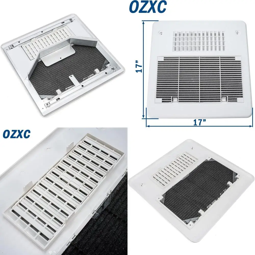 

OZXC RV Roof AC Distribution Grille Cover, Air Conditioning Return Kit, Air Conditioner Quick-Cool Duct Exhaust Type Replace 310