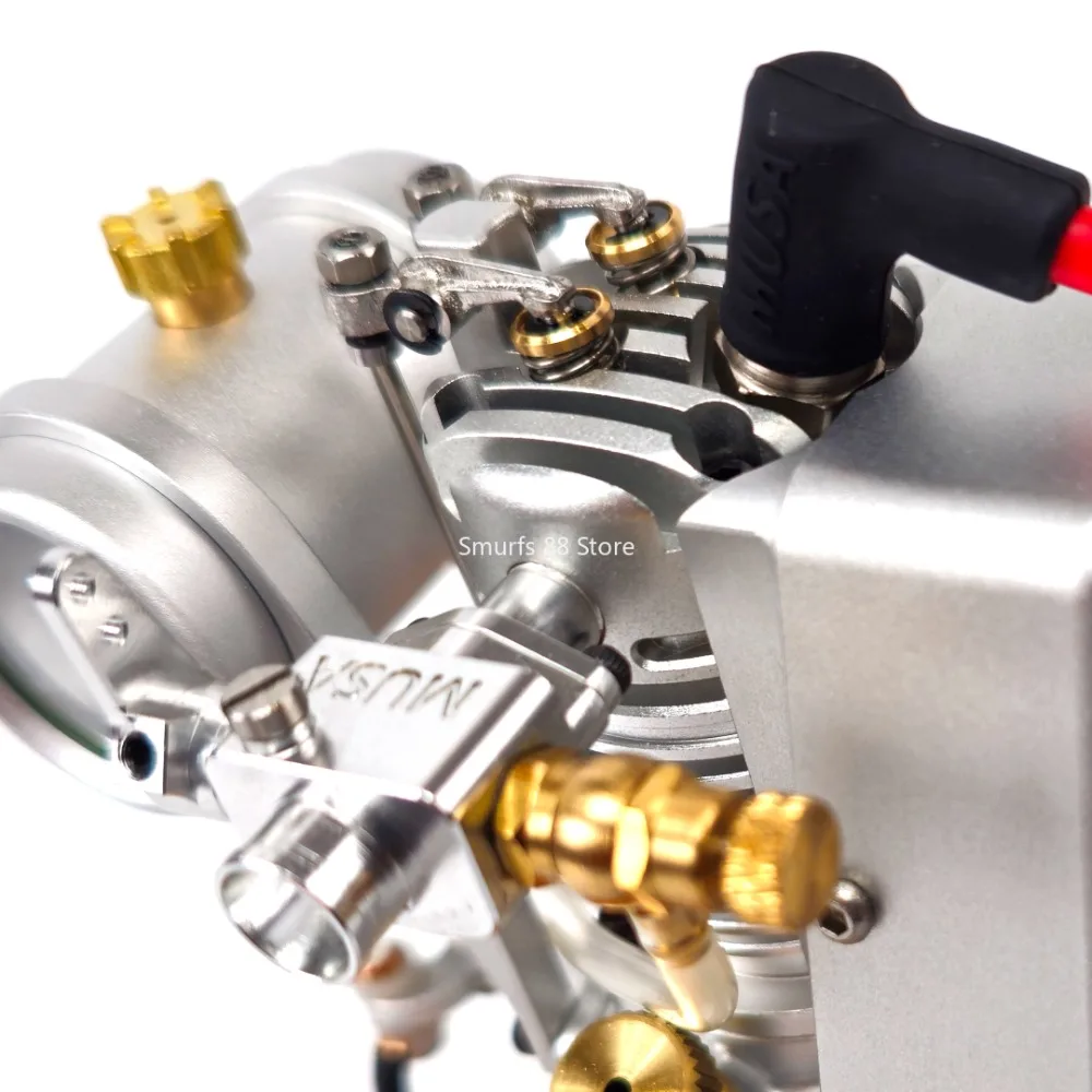 Parti monocilindrico raffreddate ad aria MUSA 2.7cc adatte per modello di motore a quattro tempi carburatore serbatoio carburante trasparente e staffa