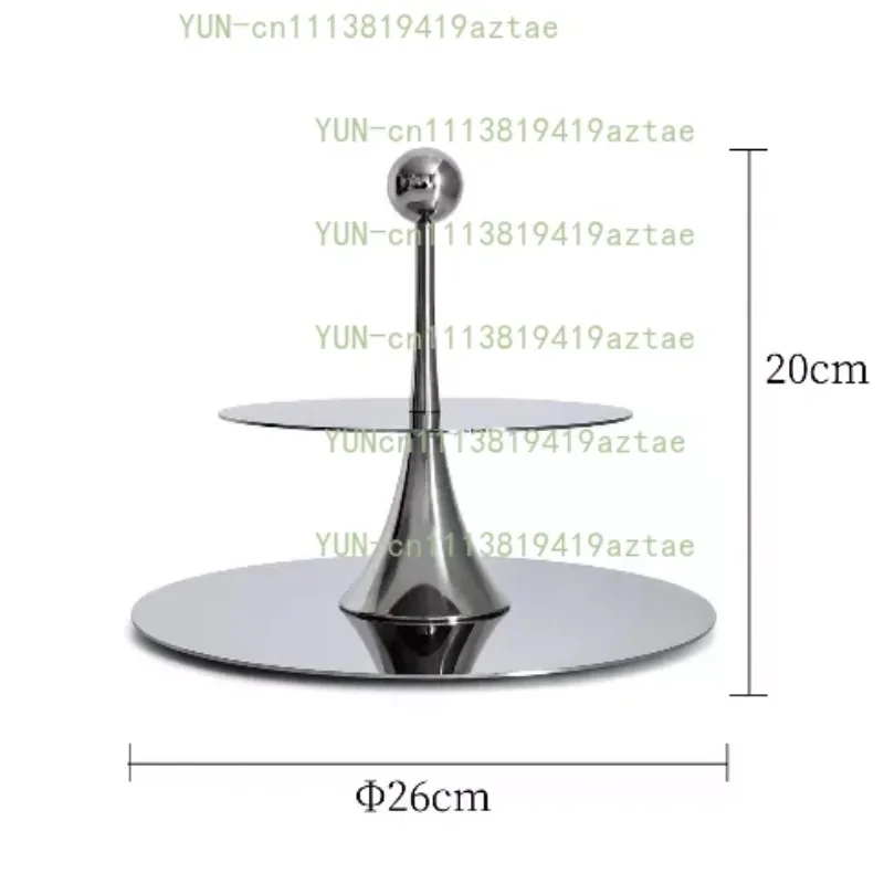 Multi‑Tier Afternoon Tea Snack Stand, 304 Stainless Steel Light Luxury High‑End Dessert Display Rack
