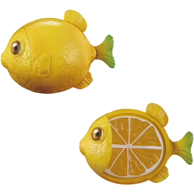 Bandai Japanese Gashapon sea creatures Fruit Carp Lemon Strawberry Capsule Toys Action Figures Collectible Ornaments