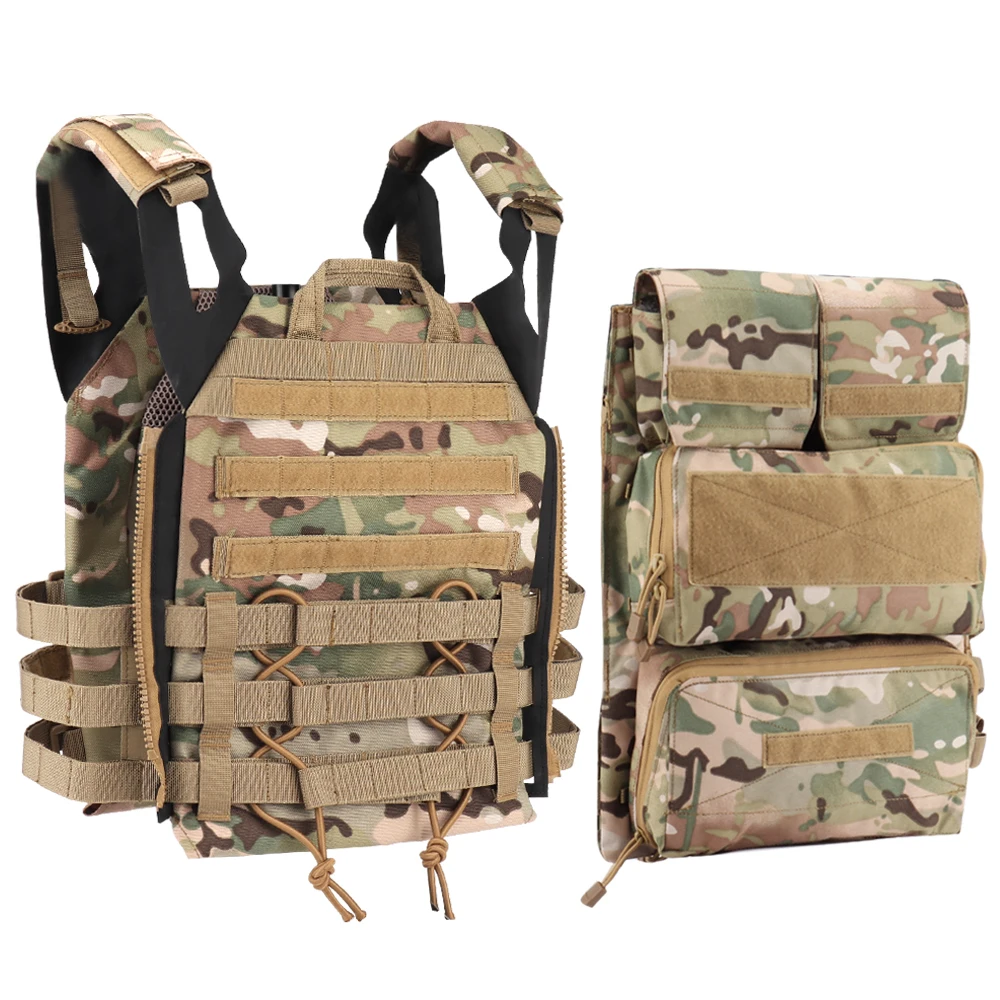 SINAIRSOFT Tactical Pouch Zip-on 2.0 Panel Platform For JPC CPC AVS Vest Vertical And Horizontal GP Magazine Expandable Pocekts