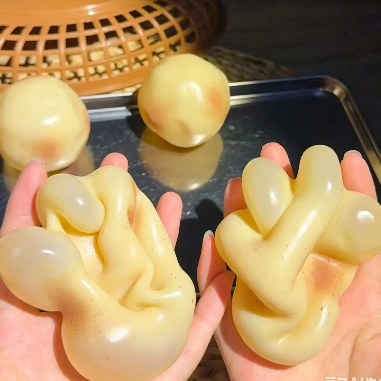 Realistic Potato Squishy Toy Super Stretchable Moldable Soft Squeeze Stress Relief Fidget Sensory Decompression Gift
