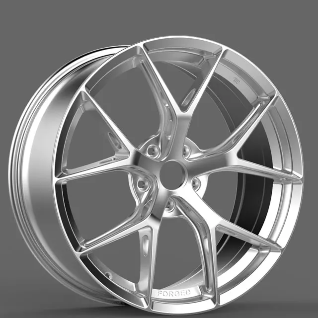 Popular Hot-Sale full size forged  shiny sliver 5x112/114.3/120 Aluminum Car Alloy Wheel Rim for luxury car for bmw m3 m5