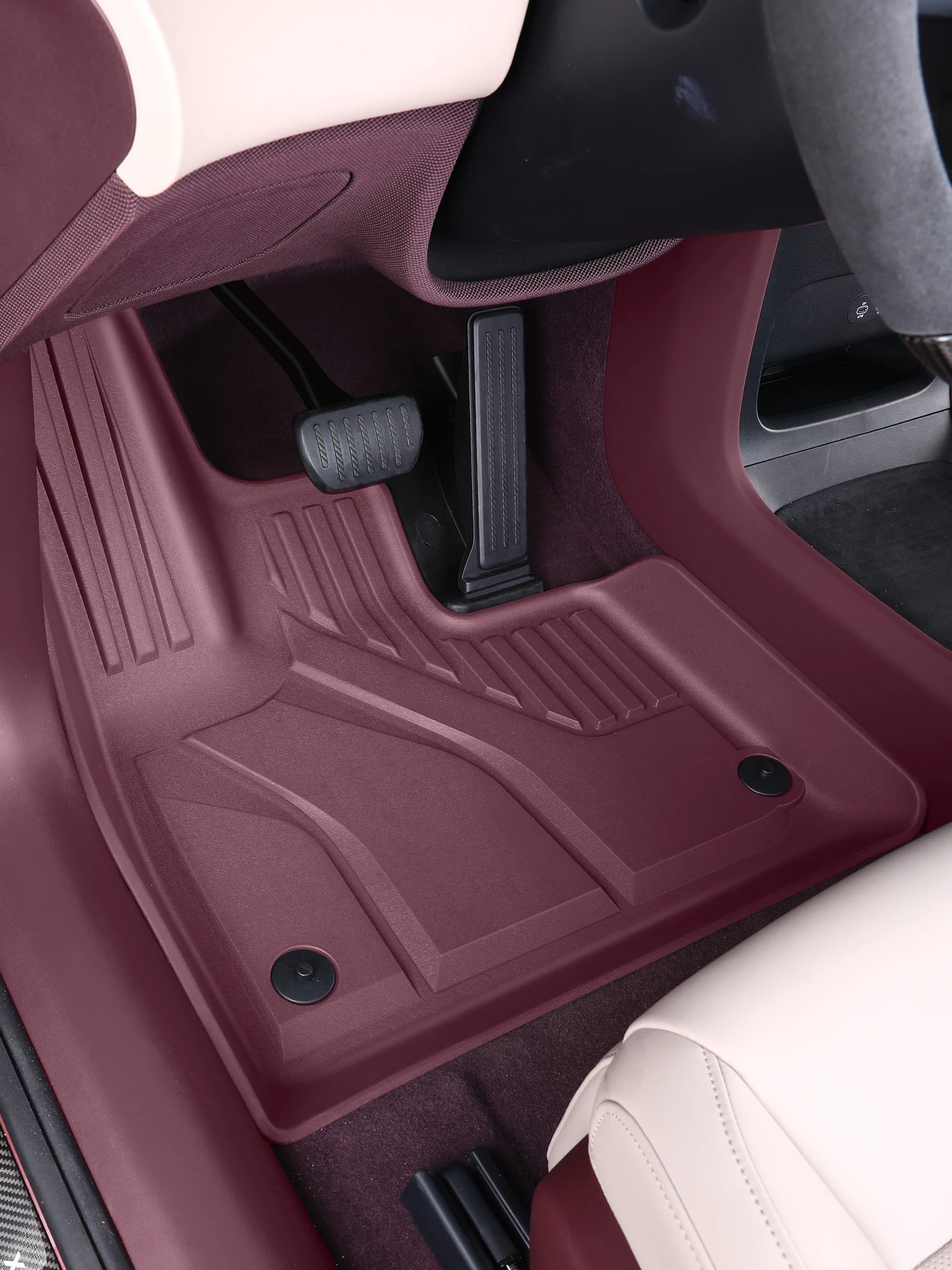 

Car Floor Mats for Xiaomi YU7 2025 TPE Waterproof Anti-scratch Double Layer Foot Pad Floor Carpet Interior Accessories