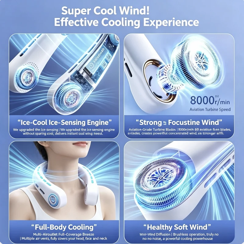 NEW Mini Neck Mounted Fan Port - Outdoor Usb Power Bank review and price