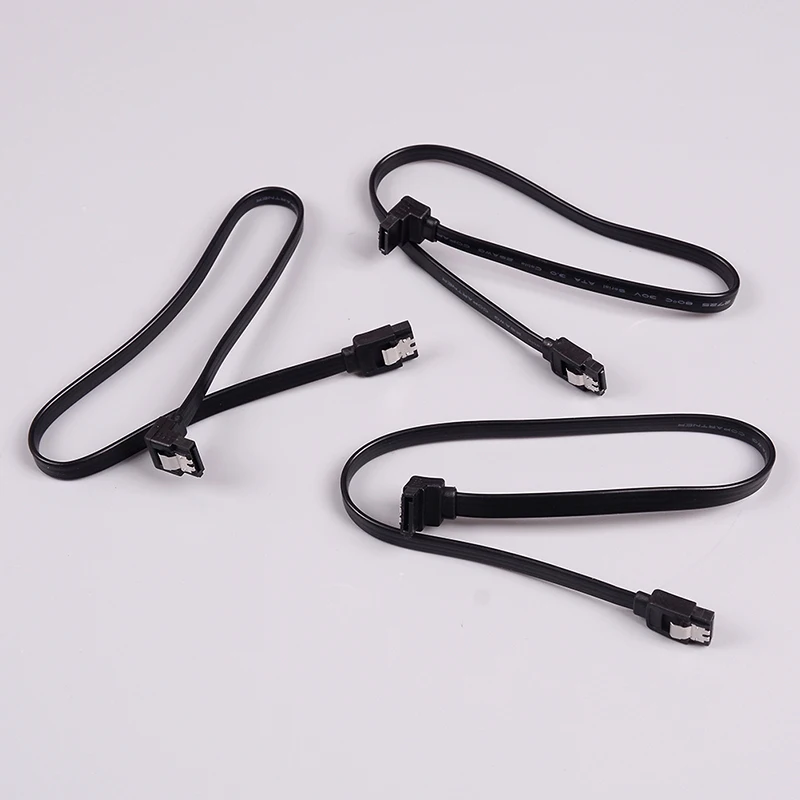 3Pcs Sata 3.0 III Sataiii 6gb/s Data Cable Wire For Hdd Hard Drive Ssd-F(x)