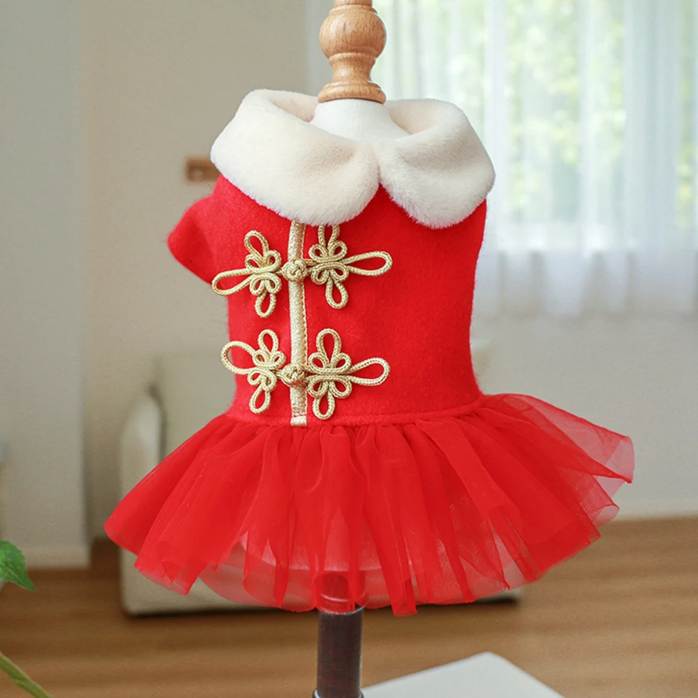 Christmas Dog Dresses For Small Dogs Girl Holiday Pet Clothes Xmas Cosplay Puppy Cat Dress Fancy Princess Dress Doggie Costume