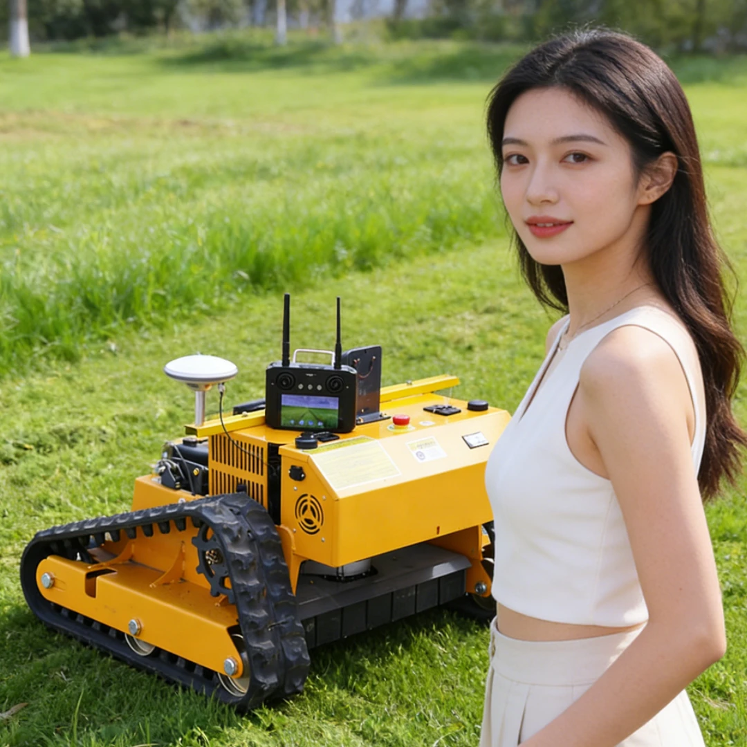 

Customized high-quality all-terrain remote-controlled agricultural lawn mower with engine, hot-selling model from Chinese factor