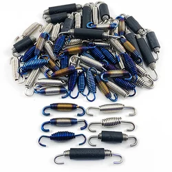 Universal Motorcycle Exhaust Spring Hooks Stainless Steel Exhaust Front Motorcycle Stainless Steel Burned Titanium Color