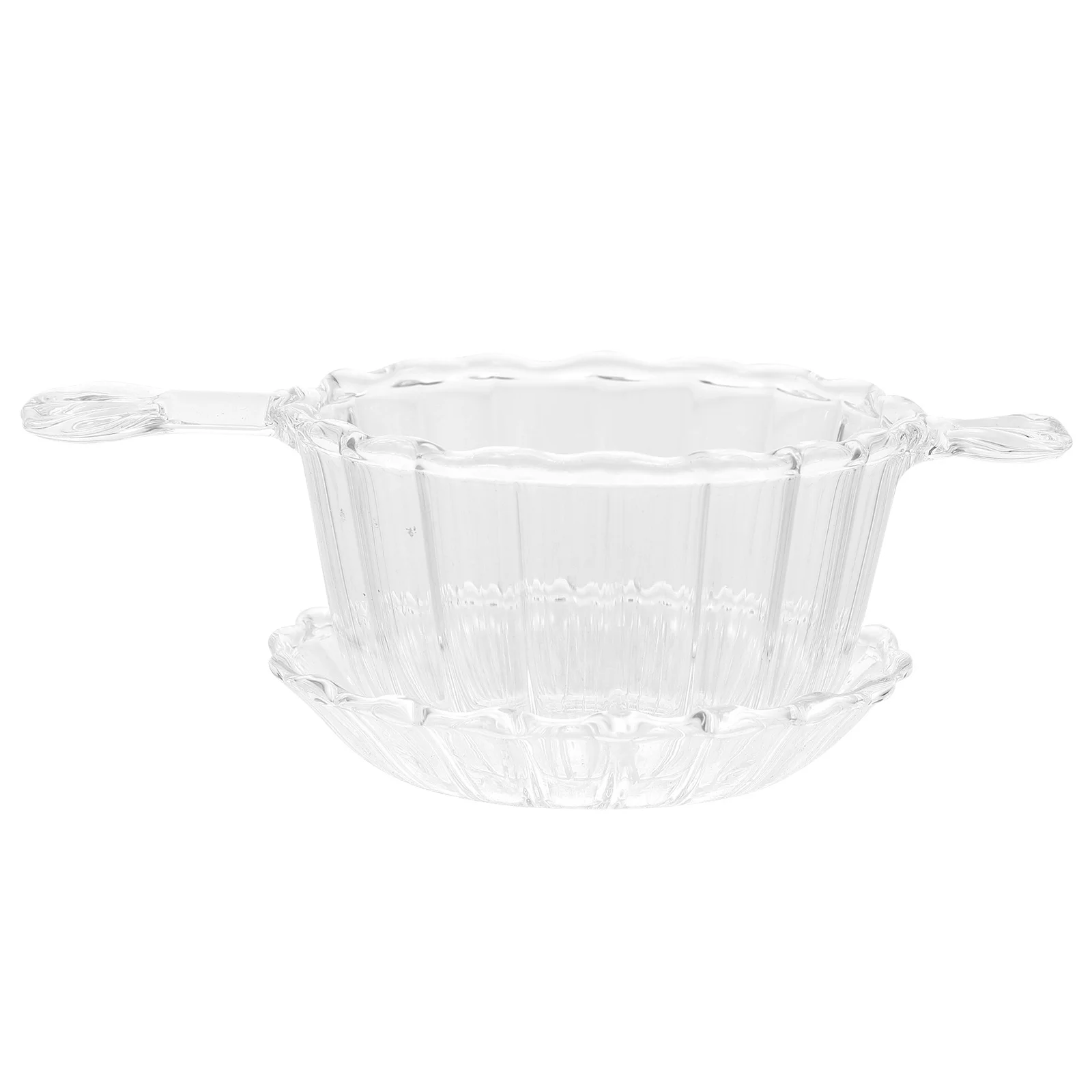 

1Set Tea Strainer Glass Transparent Tea Infuser Strainer Saucer Easy Clean Fine Mesh Filter Home Restaurant Fine Mesh Filter
