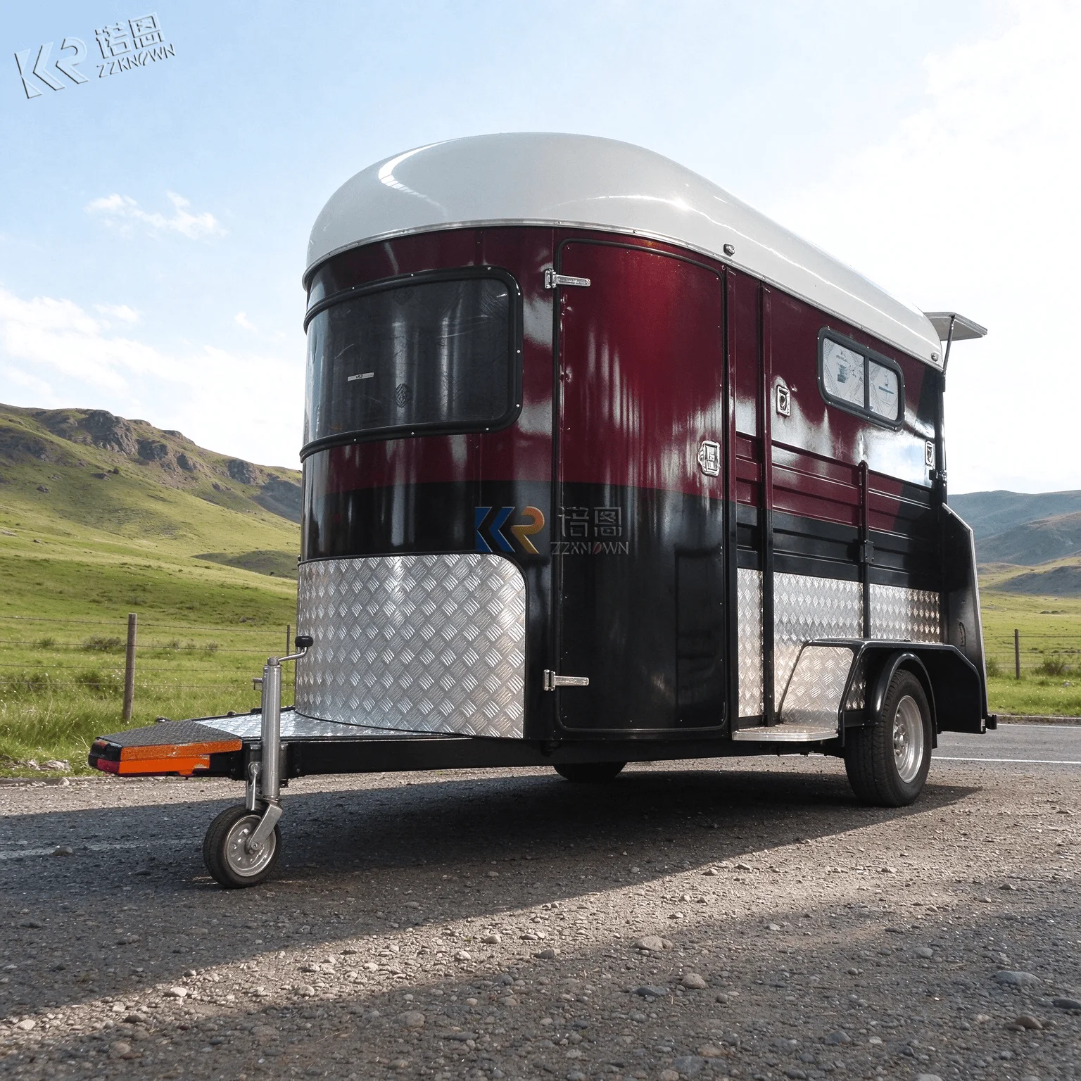 Two Horse Trailer For Safe Equine Travel Horse Transport Trailer With Practical Interior Design