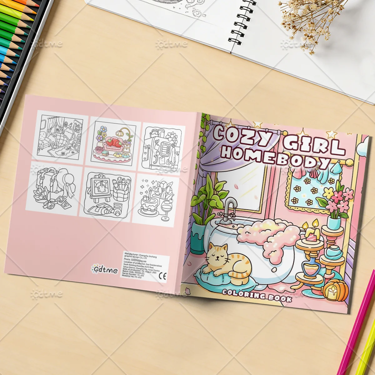 Cat Moments Malbuch für Erwachsene Einzigartiges Buch zur Entspannung Verbessertes Papier für komfortables Malen Perfektes Geschenk für Freunde – Detail 2