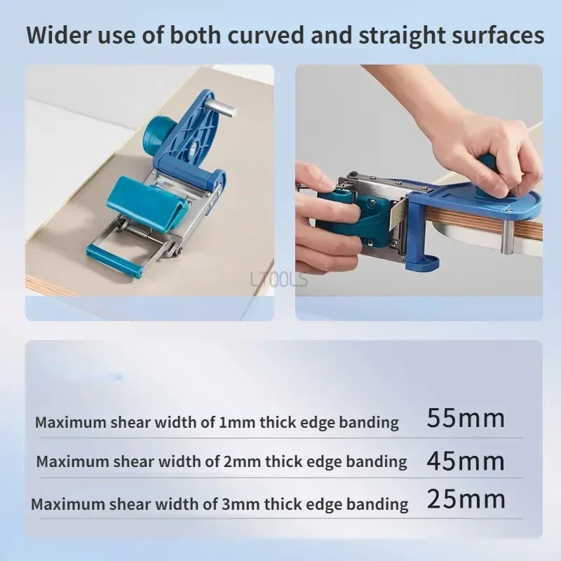 Curved and Straight Dual Purpose End Trimmer End Trimmer Commonly Used Woodworking Tools Quick Edge Banding and Trimming Tool