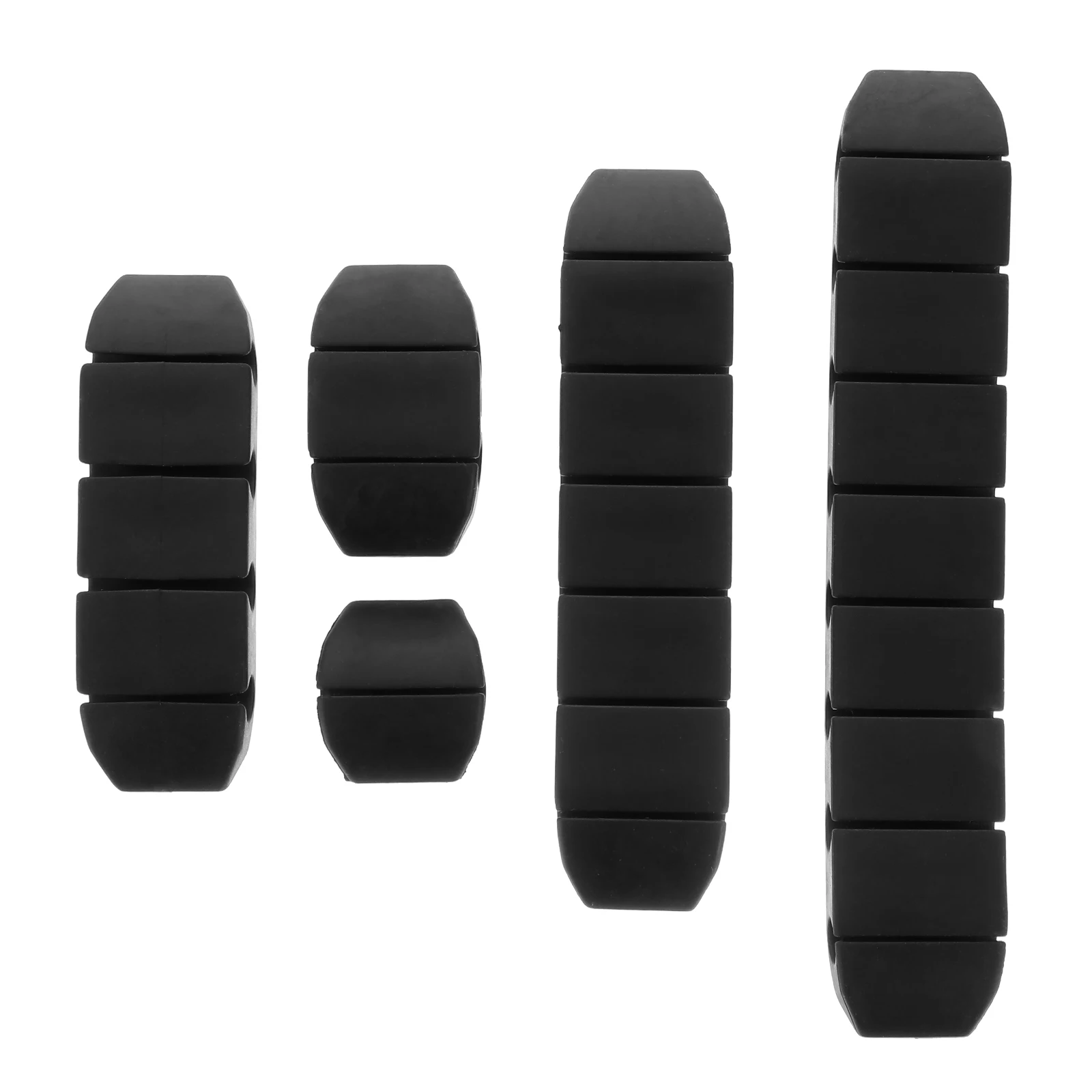 

5pcs Silicone Cord Clips Self-Adhesive Cable Holder Sticky Wire Organizer For Headphones Chargers Computer Desktop Home Office