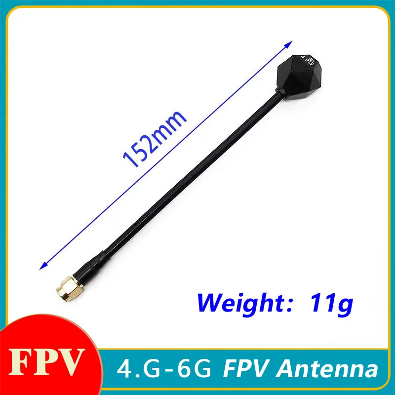 4.9GHz 5.8GHz Antenna RHCP SMA RPSMA 3dBi Gain Omnidirectional FPV Antenna 15CM for RC Long Range Drone Model Part