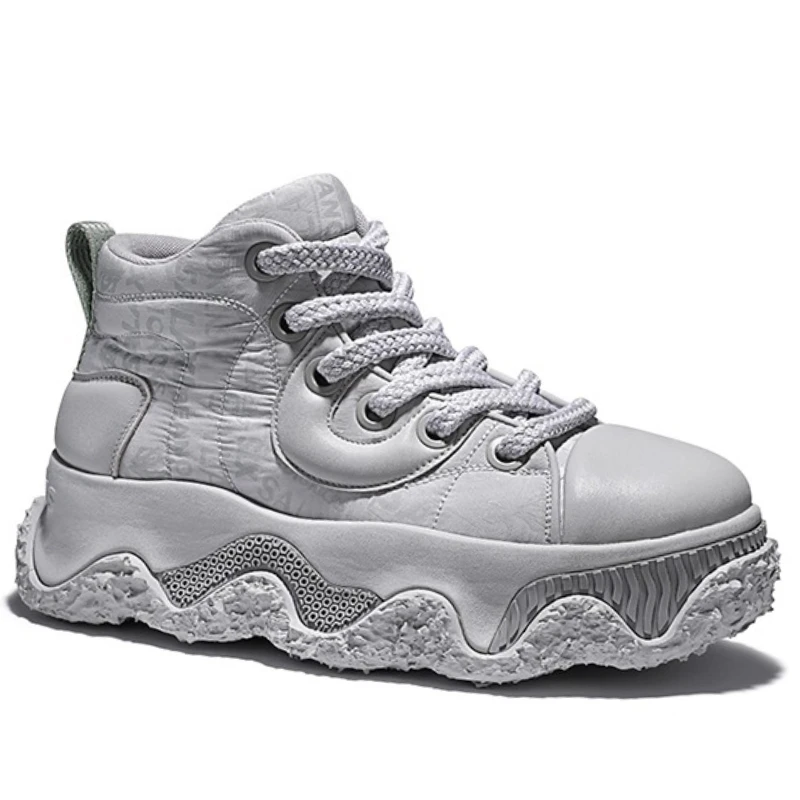 Original High Top Casual Board Shoes for Men's Womens Versatile Height Increasing Shoes Comfortable Breathable Thick Soled Shoes