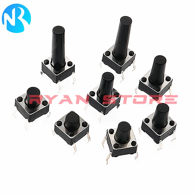 6*6*8 Tact Push  DIP 4Pin 6X6X8MM Micro Switch Touch Button Tactile Reset Switch 6*6 6X6