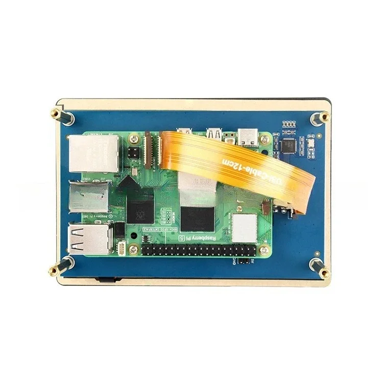 Raspberry Pi 5/4b 5-inch DSI capacitive touch screen, display screen, tempered glass panel, five-touch