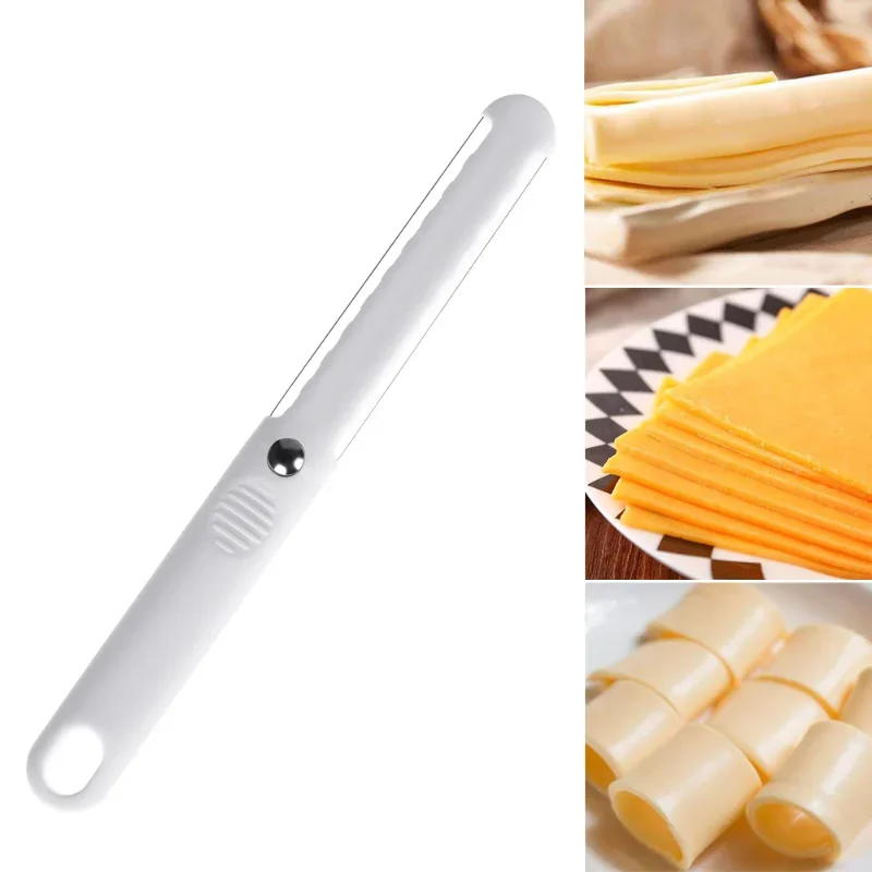 1PC Cheese Butter Slicer Peeler Cutter Tool Wire Thick Hard Soft Handle Plastic Cheese Knife Cooking Baking Tools