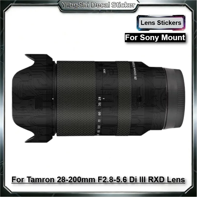 Protector de Lente para Tamron 28-200mm F2.8-5.6 Di III RXD para Montura Sony, Adhesivo Protector de Cuerpo de Lente, Anti-Rayones