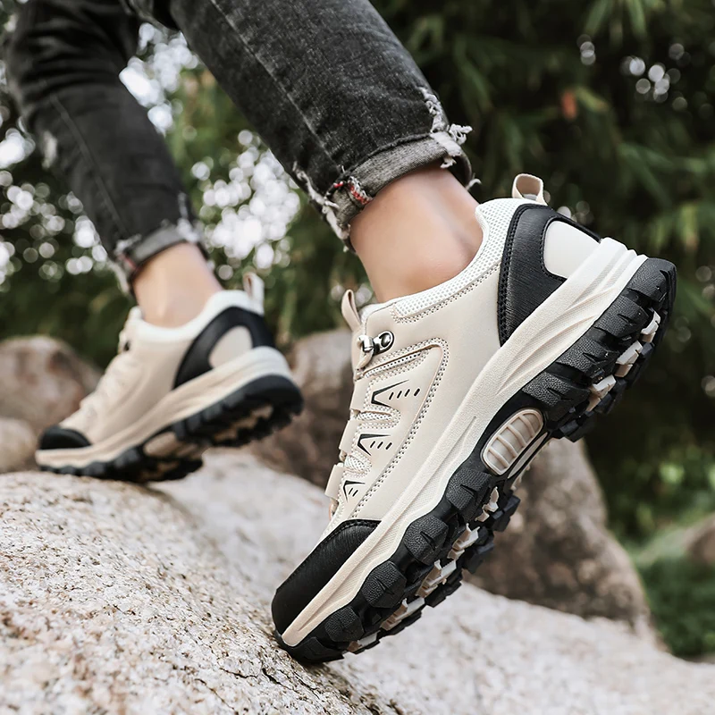 

2025 Men's Outdoor Hiking Trekking Sneakers Wear-Resistant Mountain Climbing Shoes for Trail Jogging And Walking